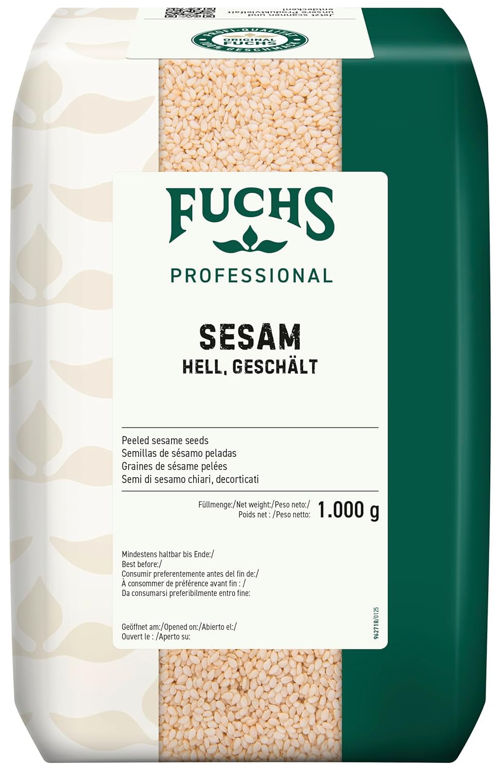 - L'enfer du sésame | Zum Zubereiten von Sushi, Würzen von Wokgerichten ou als Topping | Qualité professionnelle pour les grossistes et la gastronomie | Sac recyclable de 1 kg
