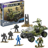 MEGA Halo Flotteneinsatzkommando Warthog - mit authentischen Details und aktivem Federungssystem, inklusive 5 beweglicher Sammelfiguren, 469 Bausteine und Teile, ab 13 Jahren, HNC57