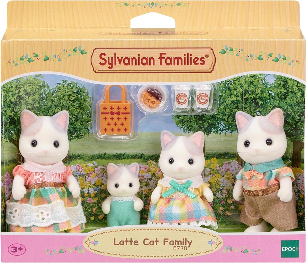 Sylvanian Families - 5738 Famille de chats de lait - Figurines de maison de poupée