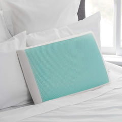 Sealy SE '19 Essentials SM Aqua Bubble Gel Sheet, 1 oreiller MC (US), blanc, 61 x 40 x 14 cm Naty Shop Standard Pillows Titre par défaut