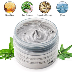 Coloration capillaire, teinture capillaire temporaire, teinture capillaire gris argenté 4,23 oz, teinture capillaire temporaire pour fête, cosplay et Halloween (gris argenté) Naty Shop Hair Dye