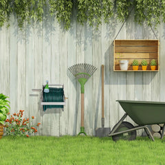 Relaxdays Enrouleur de Tuyau en Métal, Enrouleur de Tuyau Creux, Acier Inoxydable et Aluminium, Montage au Sol et Mural, 30,5x45x36,5cm, Argent