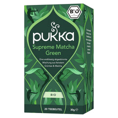 Sachets de thé vert Pukka Matcha : thé vert énergisant au matcha