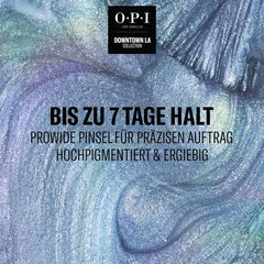 OPI Nail Lacquer dans les tons de bleu et de vert - Vernis à ongles à séchage rapide, résistant aux éclats et longue tenue - dure jusqu'à 7 jours - avec pinceau extra-large ProWide