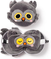 Oreiller de voyage Relaxeazzz Mask - Winston Owl - Oreillers de voyage animaux mignons Naty Shop Titre par défaut