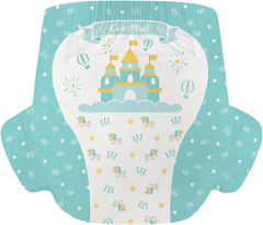 CutiePlusU Lot de 2 couches jetables pour incontinence avec rabats pour femmes et hommes, absorption maximale pendant la nuit – Petit Prince (moyen 71-96 cm)