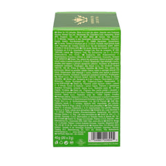 Ahmad Tea - Thé vert - Sachets de thé scellés emballés individuellement contenant 2 g de thé par portion - 20 sachets de thé avec ruban adhésif