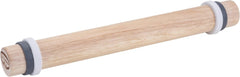Rouleau à pâtisserie Dr. Oetker avec anneaux d'espacement - Jeu de rouleaux à pâte de haute qualité en bois d'hévéa certifié FSC avec anneaux en silicone amovibles pour un roulage uniforme