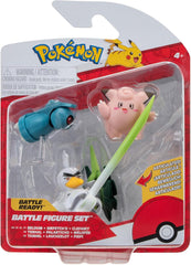 Pokémon PKW3057 Ensemble de figurines de combat-Piepi, Tanhel, Lauchzelot Figurines d'action Naty Shop Piepi, Tanhel, Lauchzelot