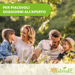 Lingettes humides protectrices Chicco NaturalZ, paquet de 20. Protection estivale naturelle à base de citronnelle et d'eucalyptus, protection de jour et de nuit.