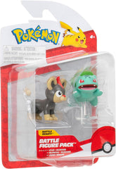 Pokémon PKW3583 - Battle Figure Pack - Leufeo & Bisasam, Figuri oficiale detaliate, 5 cm fiecare Action figures Naty Shop