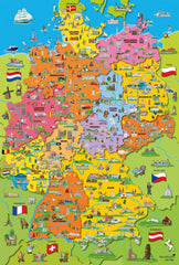 Carte de l'Allemagne avec images (puzzle pour enfants) Puzzle Naty Shop