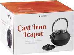 Service à thé traditionnel en fonte Dimono : théière, réchaud et 2 tasses à thé