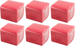 - 600 pièces Serviettes de Table, Bordeaux, papier jetable, Microstitch, 10 X 10 Cm (pliées) et 20 X 20 Cm (dépliées) - Idéales pour les événements traiteur, les bars et les fêtes