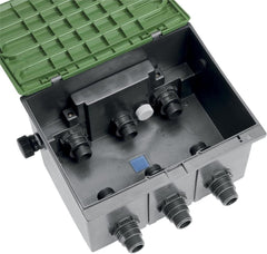 Manșon de conectare Gardena, scurt: Cuplaj pentru conectare sigură a cutiei de valve, potrivit pentru cutiile de valve V1 și V3, accesoriu original Gardena (5319-20)