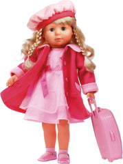 Bayer Design 94635AA Charlene Poupée interactive fonctionnelle avec cheveux et yeux endormis, parle et chante 90 phrases, 2 poèmes et 8 chansons, 46 cm, rose