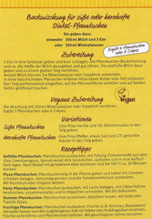 Dinkel-Pfannenkuchen, 180 G Mélange pour la pâtisserie et la cuisine Naty Shop