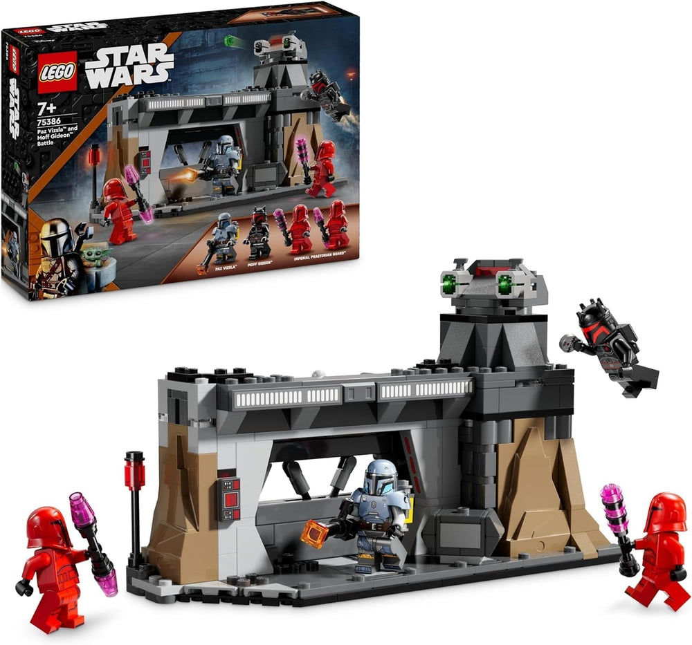 LEGO Star Wars : Le duel mandalorien entre Paz Vizsla et Moff Gideon, jouet de construction à collectionner pour enfants, idée cadeau pour garçons et filles créatifs à partir de 7 ans, jouet mandalorien 75386 ensembles de construction Beuche den LEGO-Store Default Title