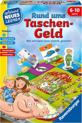 Ravensburger 24996 - Totul despre banii de buzunar - Joacă-te și învață pentru copii, joc educativ pentru copii cu vârste între 6 și 10 ani, învățare prin joc pentru 2-4 jucători