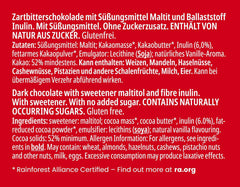 Chocolat noir Frankonia sans sucre ajouté, 80 g