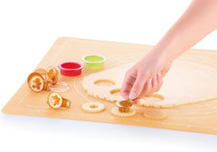 Tescoma 630912 boîtes à biscuits de Noël pour biscuits Linzer Delicia, 8 pièces, vert/jaune/rouge