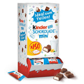 Kids Chocolate Mini - 150 de mini batoane ambalate individual, 900 grame Bomboane de Ciocolata Naty Shop Default Title