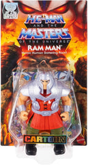 Figurine d'action Masters of the Universe Origins Ram Man de la collection Cartoon, env. Figurine MOTU Ram de 14 cm de haut TV des années 1980 Conception détaillée et accessoires JBM77 Figurines Naty Shop