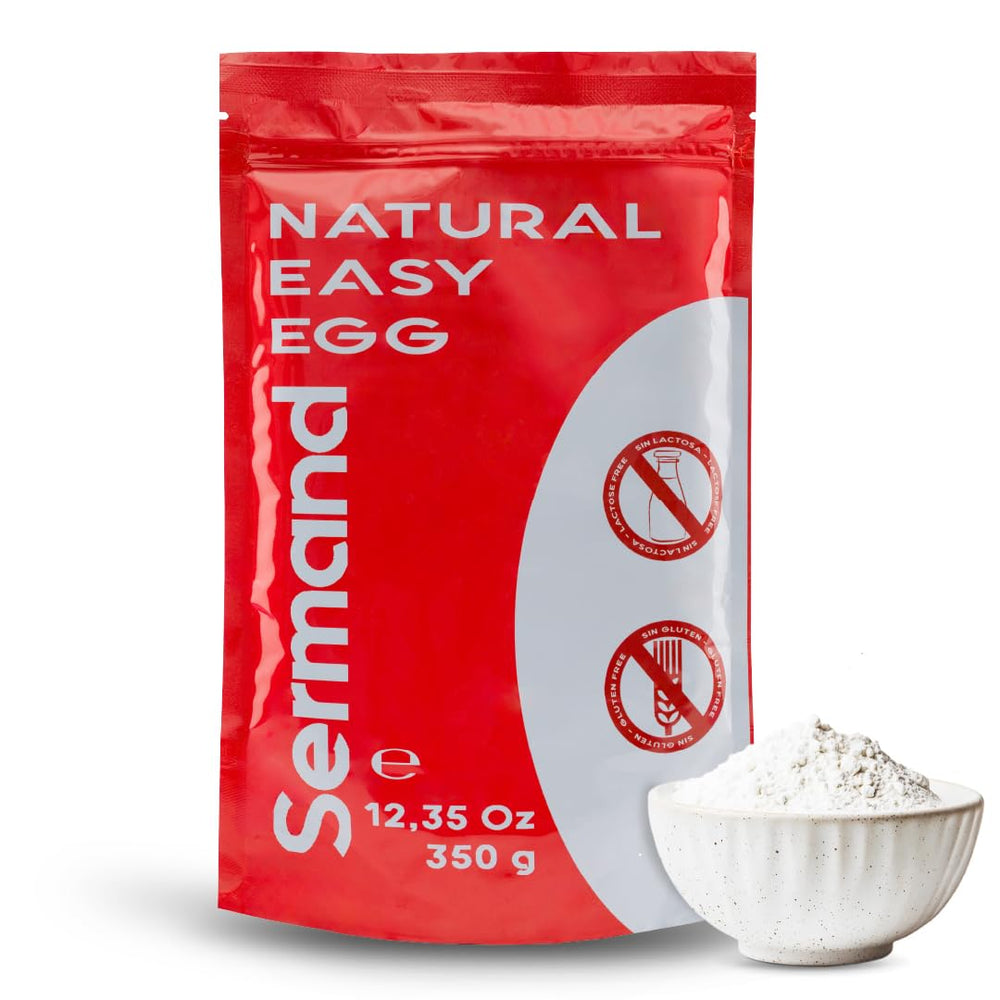 Poudre de bière blanche pour beurre (350 g) | Pasteurisé Eiklar | Getrocknetes Eiweiss | Sans lactose Sans gluten | Dans wiederverschließbarem Zip-Beutel