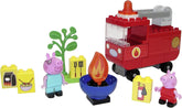 BIG-Bloxx Peppa Pig Feuerwehrauto - Peppa´s Feuerwehr, Construction Set, BIG-Bloxx Set inklusive Peppa und Papa Wutz, 40 Teile, für Kinder ab 18 Monaten