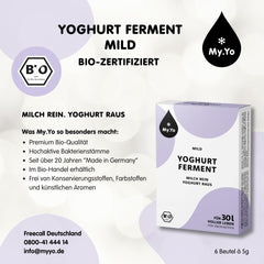 Bio Yaourtferment Doux | 6x5grs | Joghurtkulturen für bis zu 30 L self gemachten yaourt doux