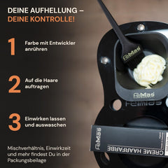 FemMas Oxycrème en 6% 1000 ml I Agent oxydant pour coloration et teinture des cheveux I Application facile et fixation optimale I Développeur pour des résultats uniformes de qualité salon I Développeur pour coloration capillaire Coloration capillaire Naty Shop