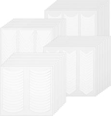 1620 pièces French Schablonen Nails,French Nail Schablone,Maniküre Schablonen,Selbstklebende Nail Art Sticker Frenchs For DIY Nageldesign Maniküre Dekoration Nageldesign Zubehör