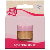 Funcakes Sparkle Dust Classic Gold : Poudre pailletée de qualité alimentaire pour la décoration de gâteaux, certifiée Halal