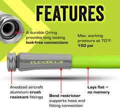 Tuyau d'arrosage ZillaGreen 5/8" (pouces) x 100' (pieds)