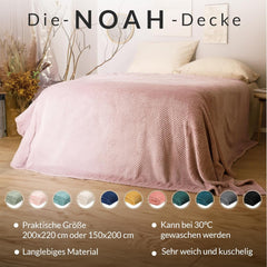 HOMLA Noah Pătură decorativă moale - pătură confortabilă din fibre de poliester pentru casă pătură pufoasă pentru canapea pat - 150 X 200 cm model de boabe de orez culoare muștar Paturi si Cuverturi Besuche den HOMLA-Store