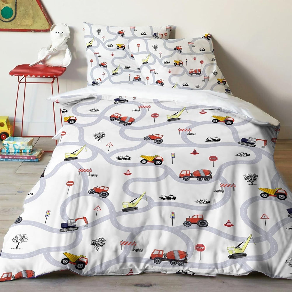 Linge de lit garçon divers modèles Linge de lit - enfant Naty Shop Auto 135X200 cm + 80X80 cm