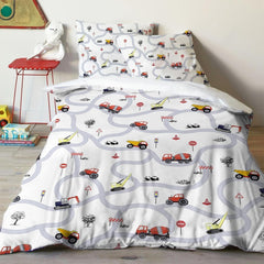 Linge de lit garçon divers modèles Linge de lit - enfant Naty Shop Auto 135X200 cm + 80X80 cm