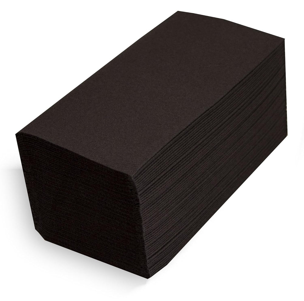 Serviettes 40 X 40, Serviettes Airlaid, 30, Noir