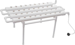 Kit de culture hydroponique à 3 couches, 108 espaces de plantation, systèmes de culture hydroponique de plantes sans sol, système de culture hydroponique de plantes dans des tubes pour légumes (une seule couche avec 36 trous)