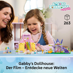 LEGO Gabbys Puppenhaus - Zuckerguss-Gebirge und Kätzchen-Garten - Spielset mit Minifigur, Panda Pfötchen & Kitty Fee - Puppe inkl. Zubehör - Geschenk für Mädchen ab 4 Jahren & Filmfans - 11205