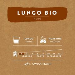 Café Royal Peru Lungo Bio – Capsules de café compatibles Nespresso®, 100% Arabica du Pérou, crémeux, Intensité 5/12, Commerce équitable, 100 capsules