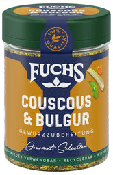 Fuchs Spices Gourmet Selection Moyen-Orient/Afrique - Mélange d'épices pour couscous et boulgour Mélange d'épices rechargeable pour assaisonner les plats de boulgour végétalien 55 g