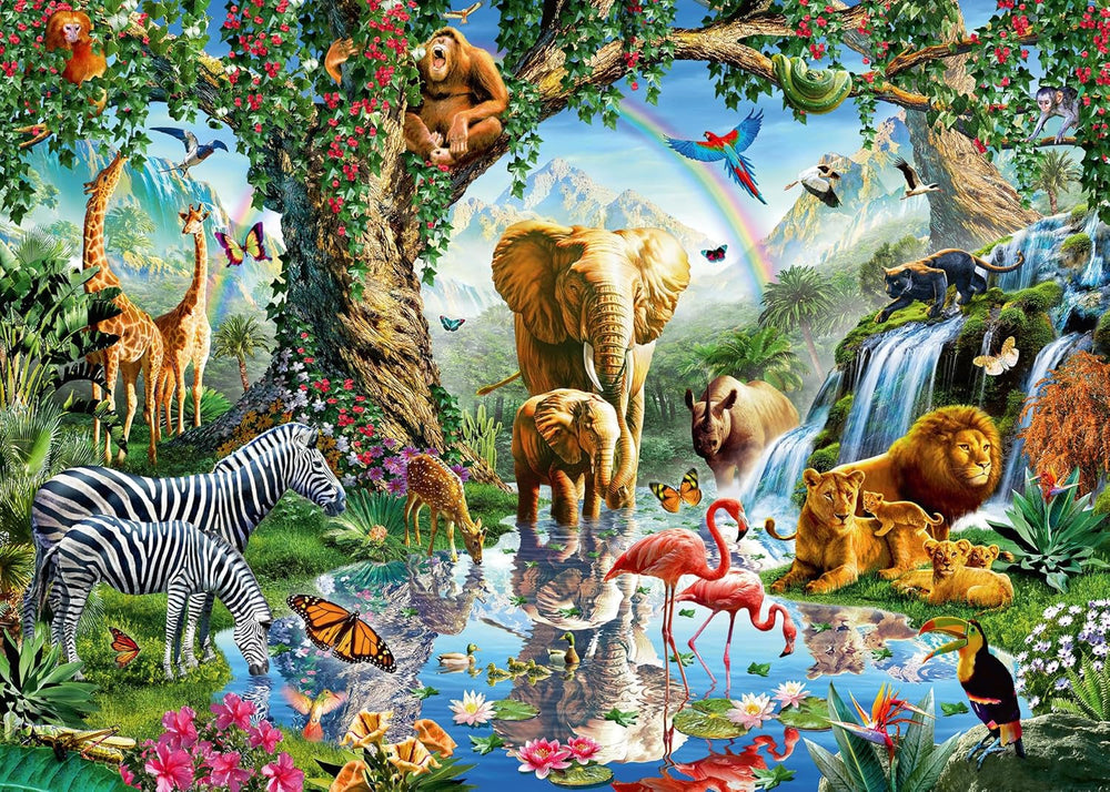 Ravensburger Puzzle 12000682 – Jungle Adventure – Puzzle 1000 pièces pour adultes et enfants à partir de 14 ans, Puzzle Naty Shop nouveau design