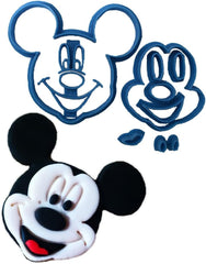 Formă de tort Mickey Cara, albastră, 8 x 7 x 1,5 cm