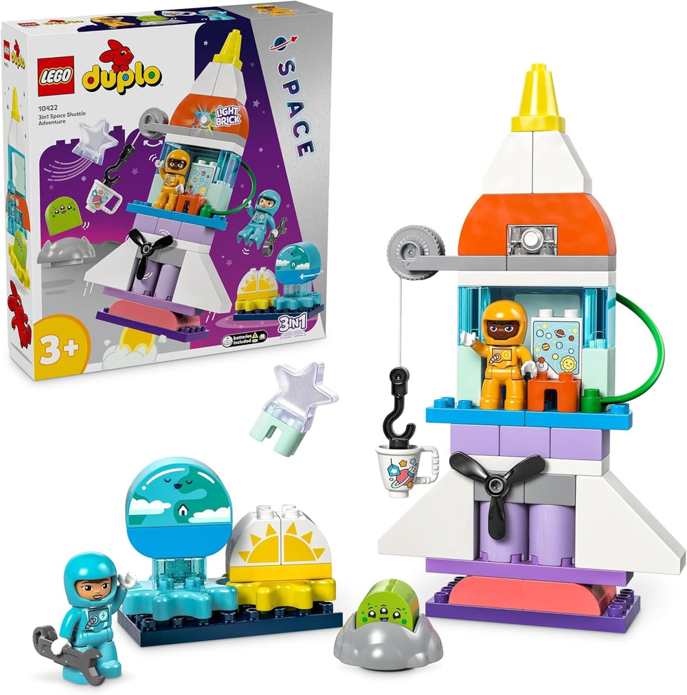 LEGO DUPLO Navette spatiale 3 en 1 Beaucoup d'aventures avec fusée Jouet pour enfants Jouet de construction et de motricité précoce Cadeau pour les enfants de 3 ans 10422 Ensembles de construction Beuche den LEGO-Store Default Title