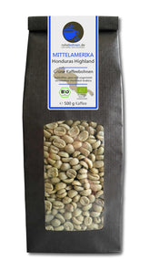 Bio Rohkaffee - Grüner Hochland Kaffee Honduras Highland (grüne Kaffeebohnen 500g) - Certifié GMP