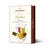 RCP Schladerer Pralines, assortiment fin, chocolat au lait et chocolat noir, avec et sans croûte de sucre, garniture liquide, contient de l'alcool, super cadeau, 255g