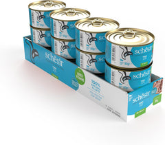 Thon en gelée, nourriture humide pour chat, en conserve, 100% naturelle, avec vitamines ajoutées, 12 x 85g