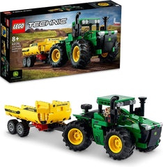 LEGO Technic John Deere 9620R Tracteur 4 roues motrices avec remorque à benne basculante Jouet agricole classique pour enfants garçons et filles de 8 ans Kit de modèle à collectionner 42136 Ensembles de construction Besuche den LEGO-Store Single