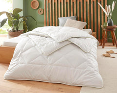Badenia Trendline Eco Quilt Camel Léger 155 X 220 Cm, blanc, certifié Oeko-Tex, produit selon la norme de qualité allemande Couettes et couettes Naty Shop 155 X 220 Couverture d'été légère
